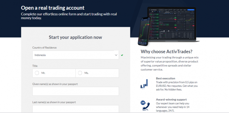 ActivTrades accounts